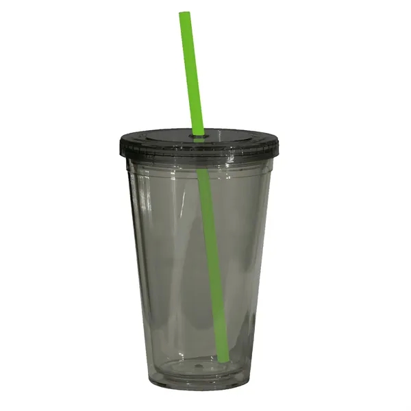 16 oz. acrylic tumbler with double wall insulation, threaded lid with... from ASI 68507 The Magnet Group / Perfect Line