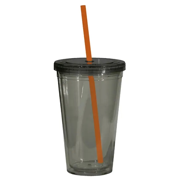 16 oz. acrylic tumbler with double wall insulation, threaded lid with... from ASI 68507 The Magnet Group / Perfect Line