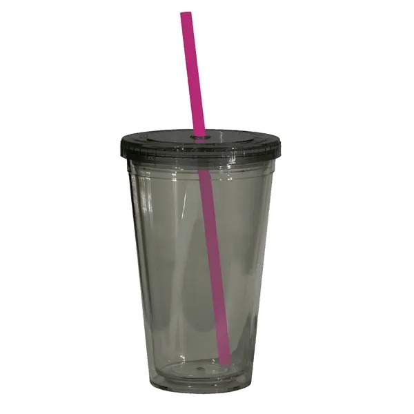 16 oz. acrylic tumbler with double wall insulation, threaded lid with... from ASI 68507 The Magnet Group / Perfect Line