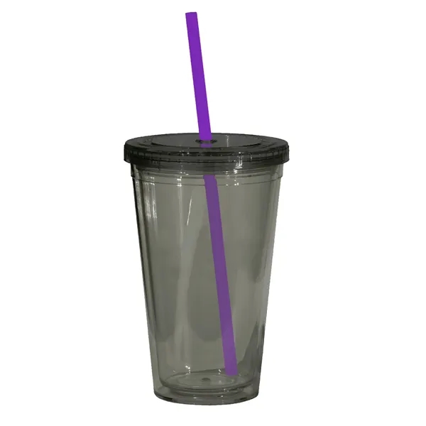 16 oz. acrylic tumbler with double wall insulation, threaded lid with... from ASI 68507 The Magnet Group / Perfect Line