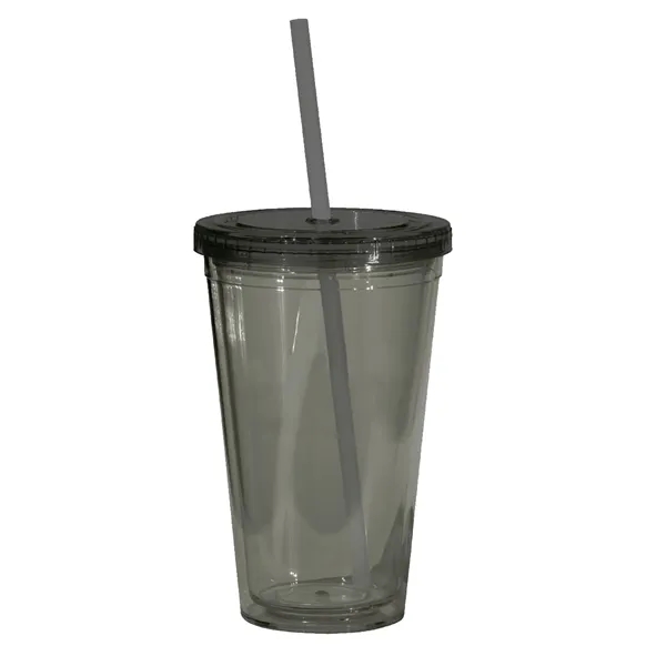 16 oz. acrylic tumbler with double wall insulation, threaded lid with... from ASI 68507 The Magnet Group / Perfect Line