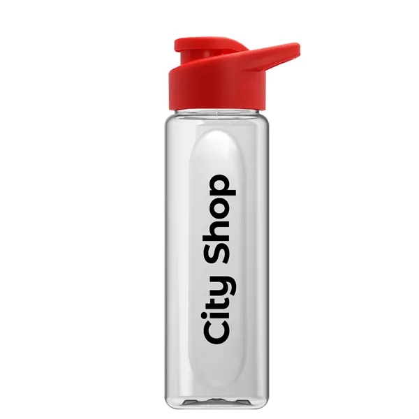 Garyline® Boss Embossed RPET Bottle with Drink-Thru Lid -...... from ASI 40480 Koozie Group