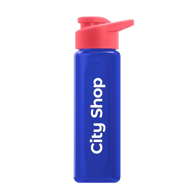 Garyline® Boss Embossed RPET Bottle with Drink-Thru Lid -...... from ASI 40480 Koozie Group