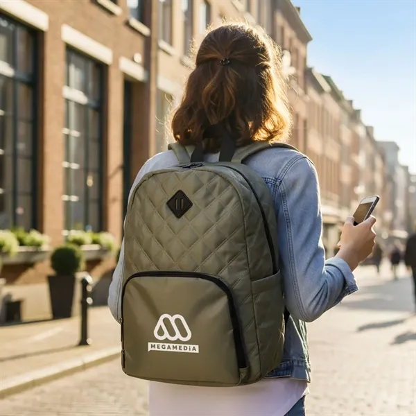 Eiffel Quilted Pattern Backpack... from ASI 84592 St Regis Group