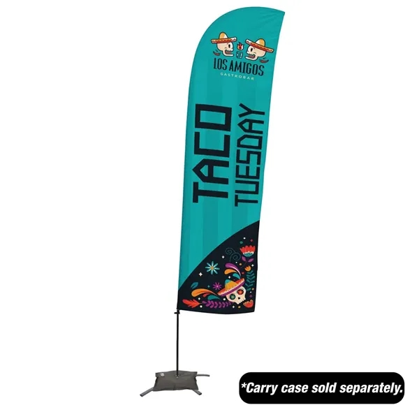 15' value blade sail sign with a cross base and single-sided,... from ASI 87188 Showdown Displays