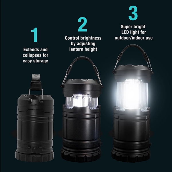 Compact LED Flashlight and Lantern. Bright and collapsible for outdoor and... from ASI 30112 ACE Products