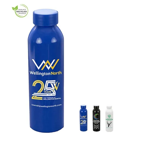 22 oz. Recycled Aluminum Bottle with Low-Profile Lid... from ASI 62660 Innovation Line