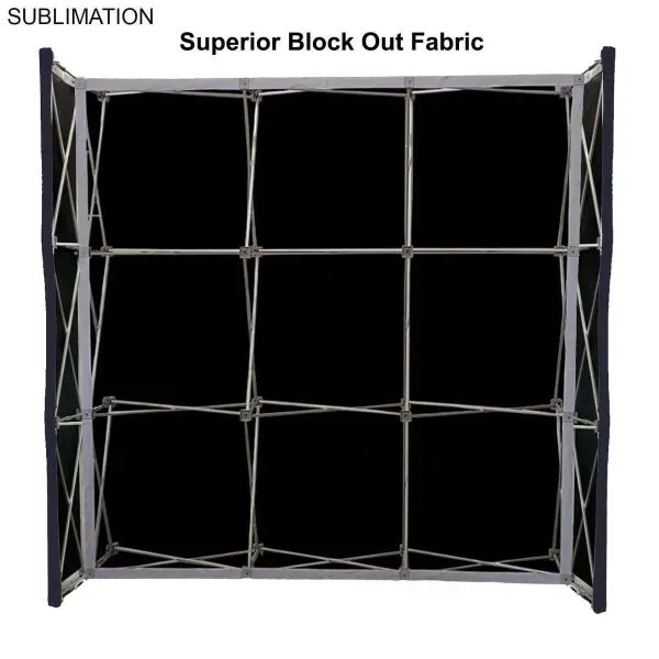 7.5' block-out pop-up display with wrap end caps; sets up fast,... from ASI 53509 FIEL-Fairdeal Import & Export / FIEL-Fairdeal Import & Export