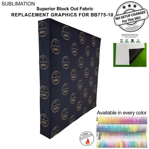 Replacement block-out graphics for 7.5' pop-up wall; install in seconds with... from ASI 53509 FIEL-Fairdeal Import & Export