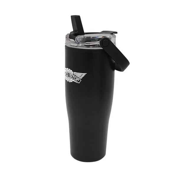 30 Oz. Recycled Tumbler with Handle Lid... from ASI 30270 Aakron Line