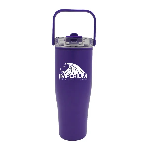 30 Oz. Recycled Tumbler with Handle Lid... from ASI 30270 Aakron Line