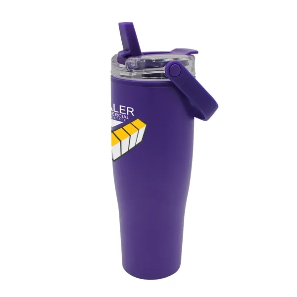 30 Oz. Recycled Tumbler with Handle Lid, Full Color Digital... from ASI 30270 Aakron Line