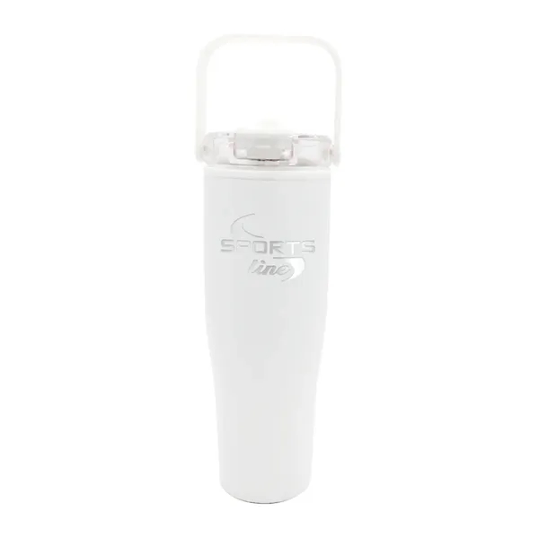30 Oz. Recycled Tumbler with Handle Lid, Laser, Premium... from ASI 30270 Aakron Line