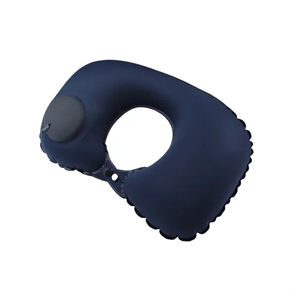 Inflatable U-shaped portable neck pillow with full color heat transfer on... from ASI 37218 Athena Promo (tm)