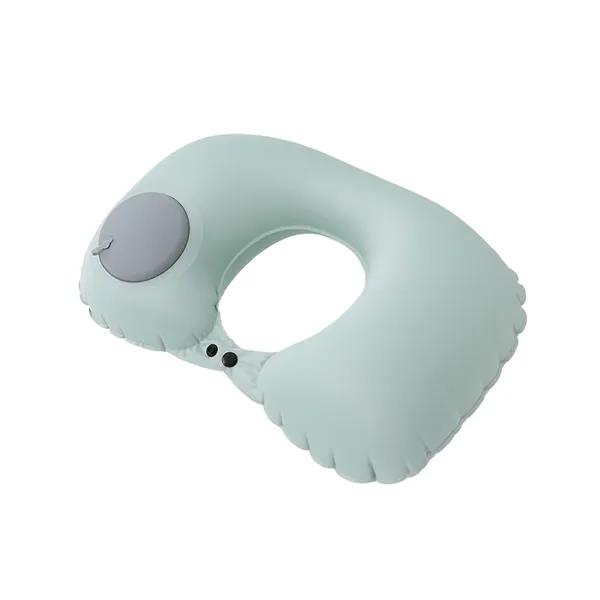 Inflatable U-shaped portable neck pillow with full color heat transfer on... from ASI 37218 Athena Promo (tm)