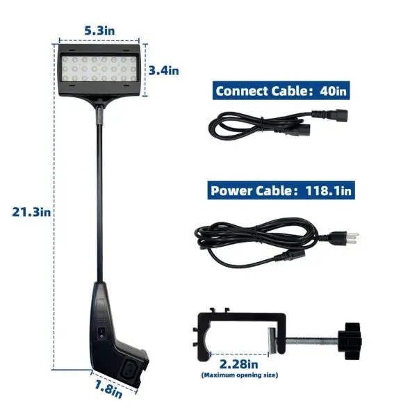 LED flood light for EuroFit, popup, and SEG displays; straight arm,... from ASI 53509 FIEL-Fairdeal Import & Export