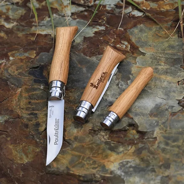 Opinel knife with a premium Oak Wood handle. Available in 2... from ASI 46170 Compass Industries Inc