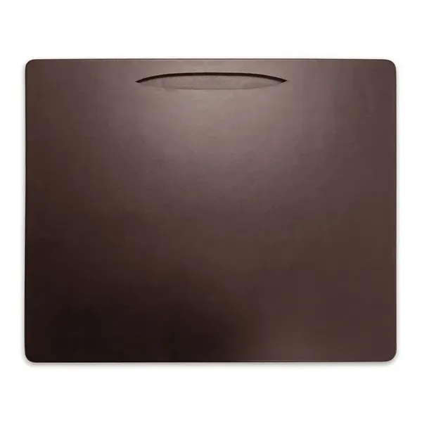 Chocolate Brown Leather Conference Table Pad with Pen Well, 17" x... from ASI 48125 Dacasso / DaCasso