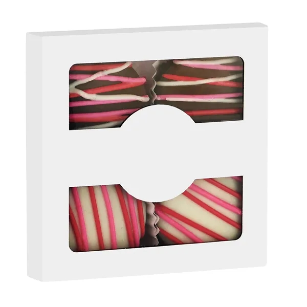 Valentine's-themed Oreo® cookies enrobed in premium Belgian chocolate and finished with... from ASI 71685 Midnite Snax®