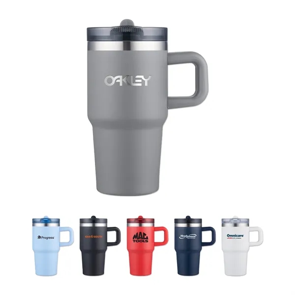 20 Oz Vacuum Mug with Built In Straw Lid... from ASI 98360 WOWLine