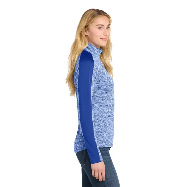 Sport-Tek Ladies PosiCharge Electric Heather Colorblock 1...... from ASI 84863 SanMar