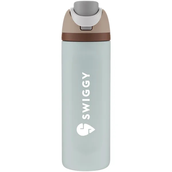 24 oz double wall 18/8 stainless steel thermal bottle with copper... from ASI 51197 ETS Express, LLC
