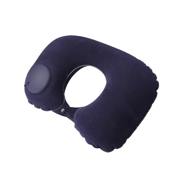 U-shaped neck support inflatable pillow with full color heat transfer on... from ASI 37218 Athena Promo (tm)