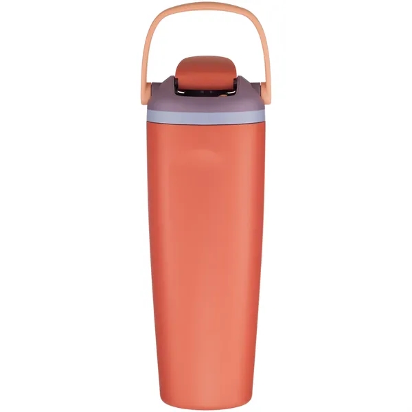30 oz insulated stainless steel bottle with FreeSip straw lid, push-button... from ASI 51197 ETS Express, LLC