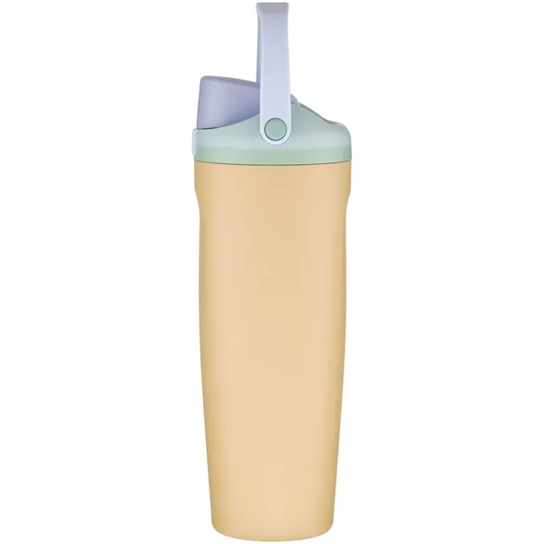 30 oz insulated stainless steel bottle with FreeSip straw lid, push-button... from ASI 51197 ETS Express, LLC
