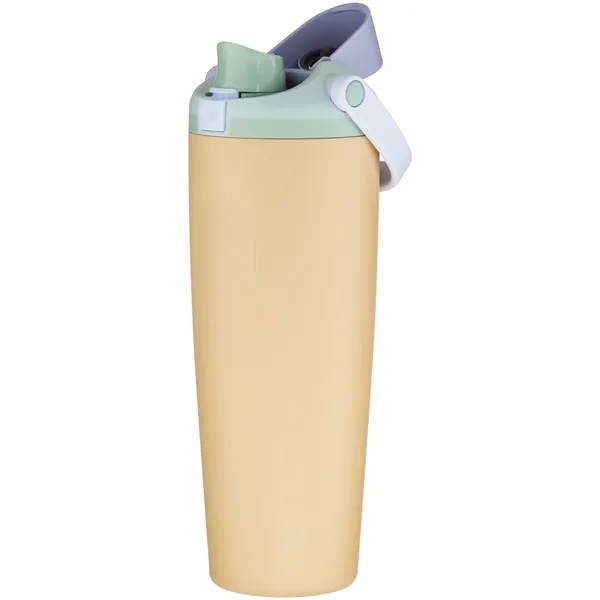 30 oz insulated stainless steel bottle with FreeSip straw lid, push-button... from ASI 51197 ETS Express, LLC