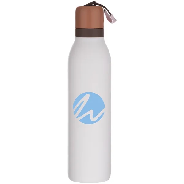 24 oz double wall 18/8 stainless steel thermal bottle with copper... from ASI 51197 ETS Express, LLC