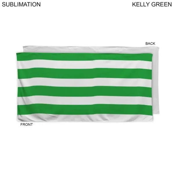 Cabana Stripe Velour Terry Beach Towel... from ASI 53509 FIEL-Fairdeal Import & Export