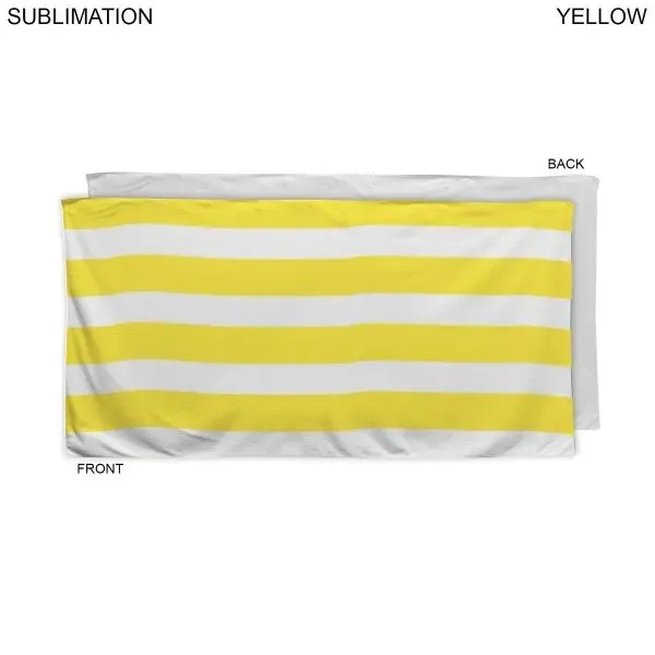 Cabana Stripe Velour Terry Beach Towel... from ASI 53509 FIEL-Fairdeal Import & Export