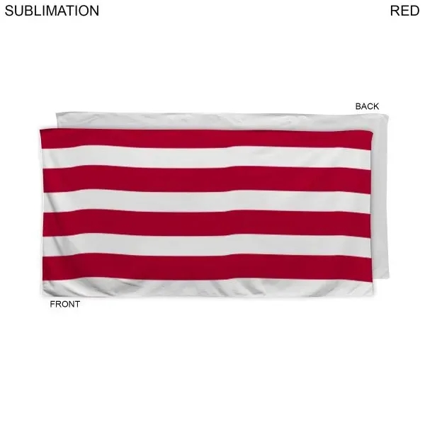 Cabana Stripe Velour Terry Beach Towel... from ASI 53509 FIEL-Fairdeal Import & Export