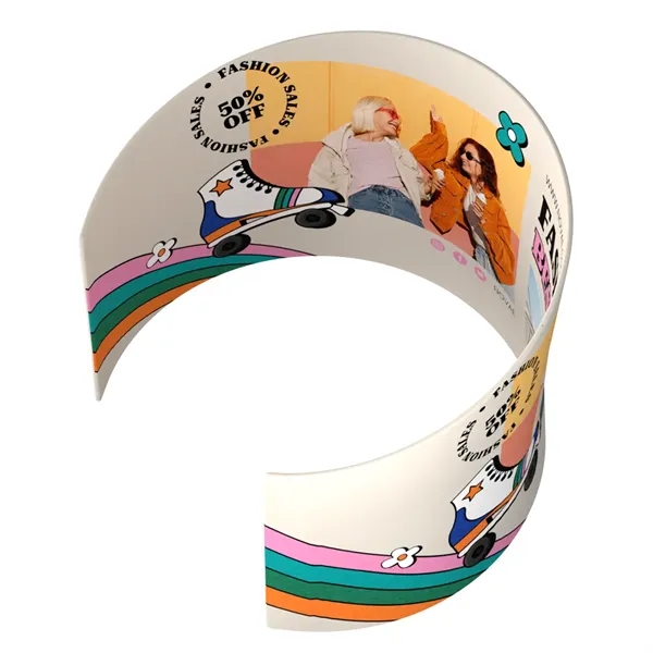 Pod Style Circular Display 8'w x 96"h aluminum frame, full color... from ASI 49891 Discount Marketing Products / DMP