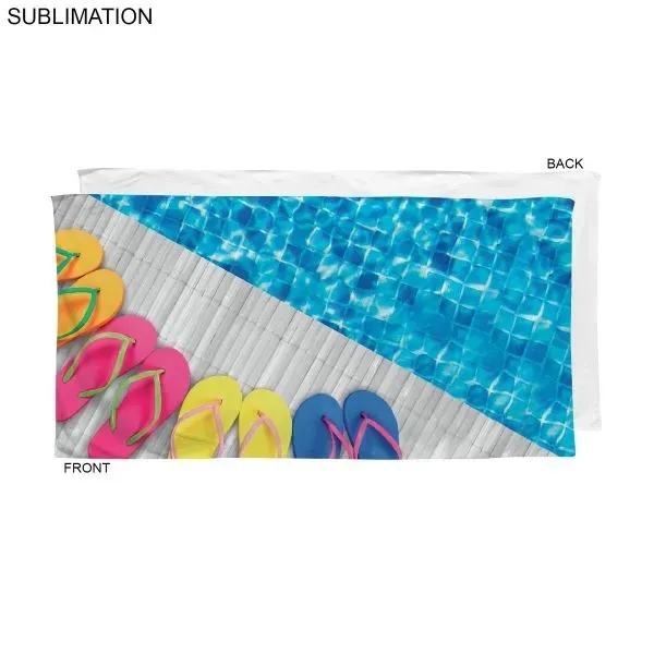 Stock Design Velour Terry Beach Towel... from ASI 53509 FIEL-Fairdeal Import & Export