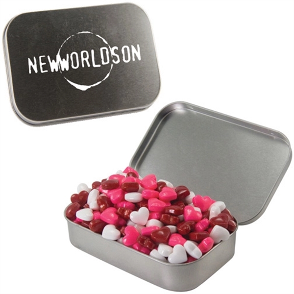 Large hinged mint tin with assorted candy fills.... from ASI 61125 Hit Promotional Products