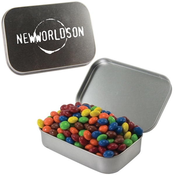 Large hinged mint tin with assorted candy fills.... from ASI 61125 Hit Promotional Products