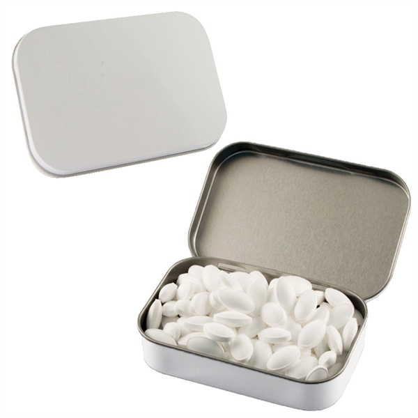 Large hinged mint tin with assorted candy fills.... from ASI 61125 Hit Promotional Products