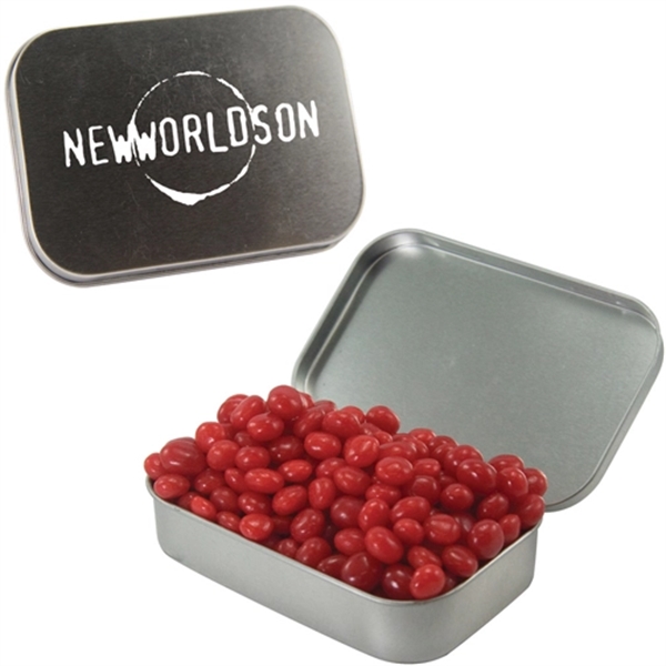 Large hinged mint tin with assorted candy fills.... from ASI 61125 Hit Promotional Products