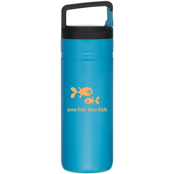 20 oz vacuum insulated stainless steel bottle with carabiner lid and... from ASI 51197 ETS Express, LLC