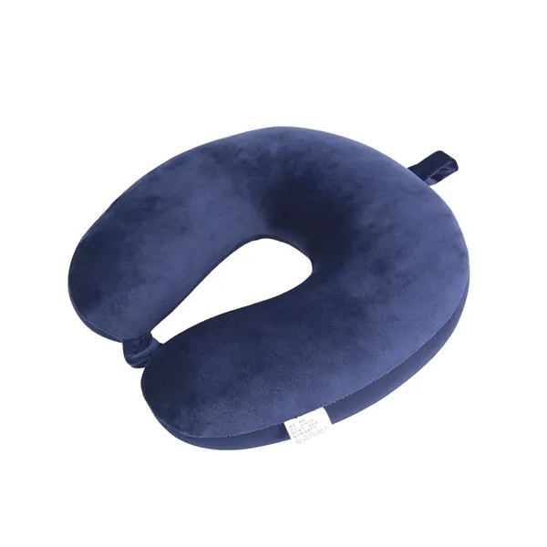 U-shaped travel neck support pillow made of microbeads with full color... from ASI 37218 Athena Promo (tm)