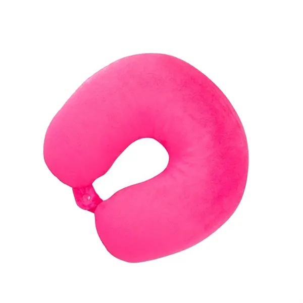 U-shaped travel neck support pillow made of microbeads with full color... from ASI 37218 Athena Promo (tm)