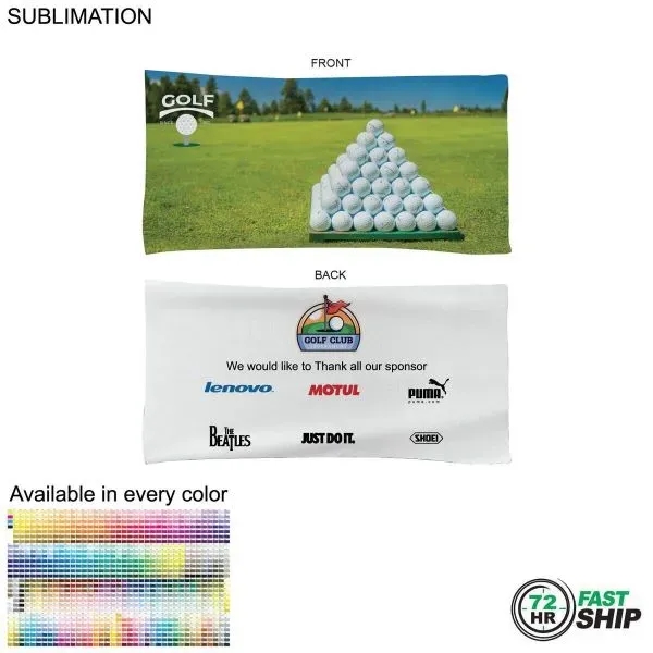 Golf Caddie Tournament Towel Terry... from ASI 53509 FIEL-Fairdeal Import & Export