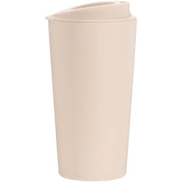 16 oz double wall plastic tumbler with threaded sip lid and... from ASI 51197 ETS Express, LLC
