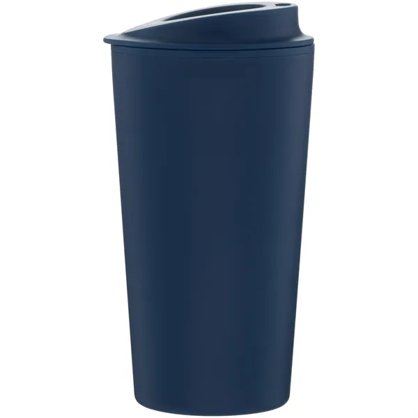 16 oz double wall plastic tumbler with threaded sip lid and... from ASI 51197 ETS Express, LLC