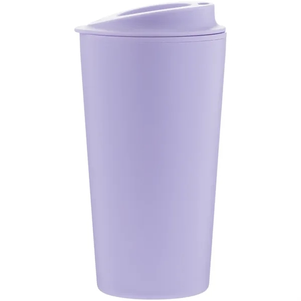 16 oz double wall plastic tumbler with threaded sip lid and... from ASI 51197 ETS Express, LLC