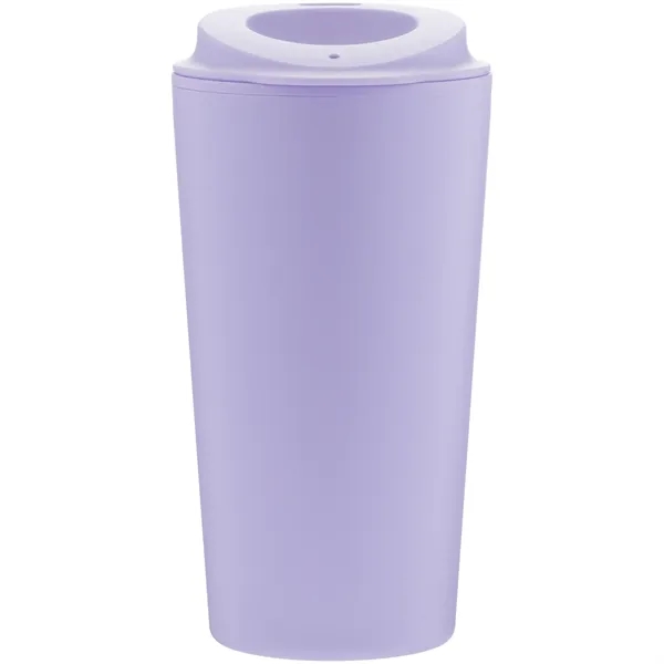 16 oz double wall plastic tumbler with threaded sip lid and... from ASI 51197 ETS Express, LLC