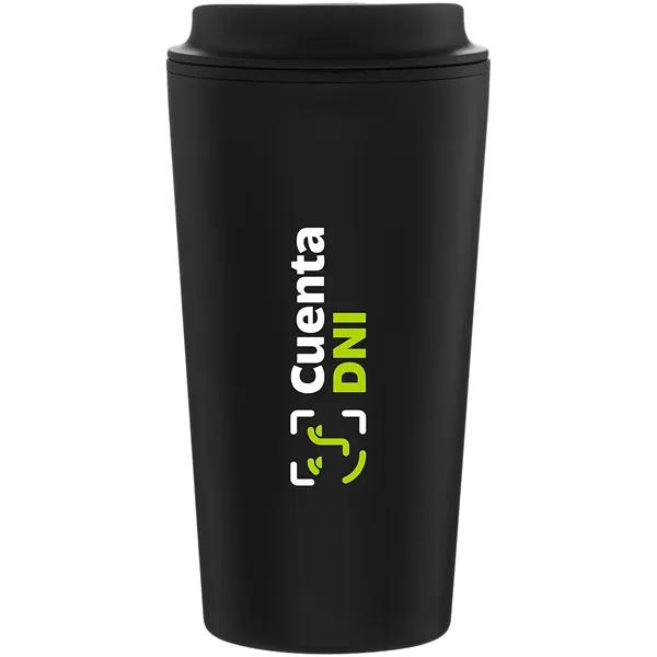 16 oz double wall plastic tumbler with threaded sip lid and... from ASI 51197 ETS Express, LLC