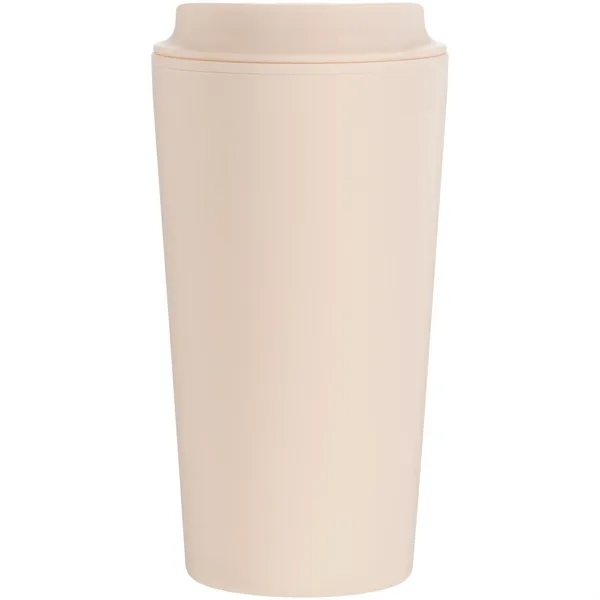 16 oz double wall plastic tumbler with threaded sip lid and... from ASI 51197 ETS Express, LLC